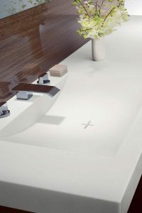 laminex_integrated sink in bathroom vanity